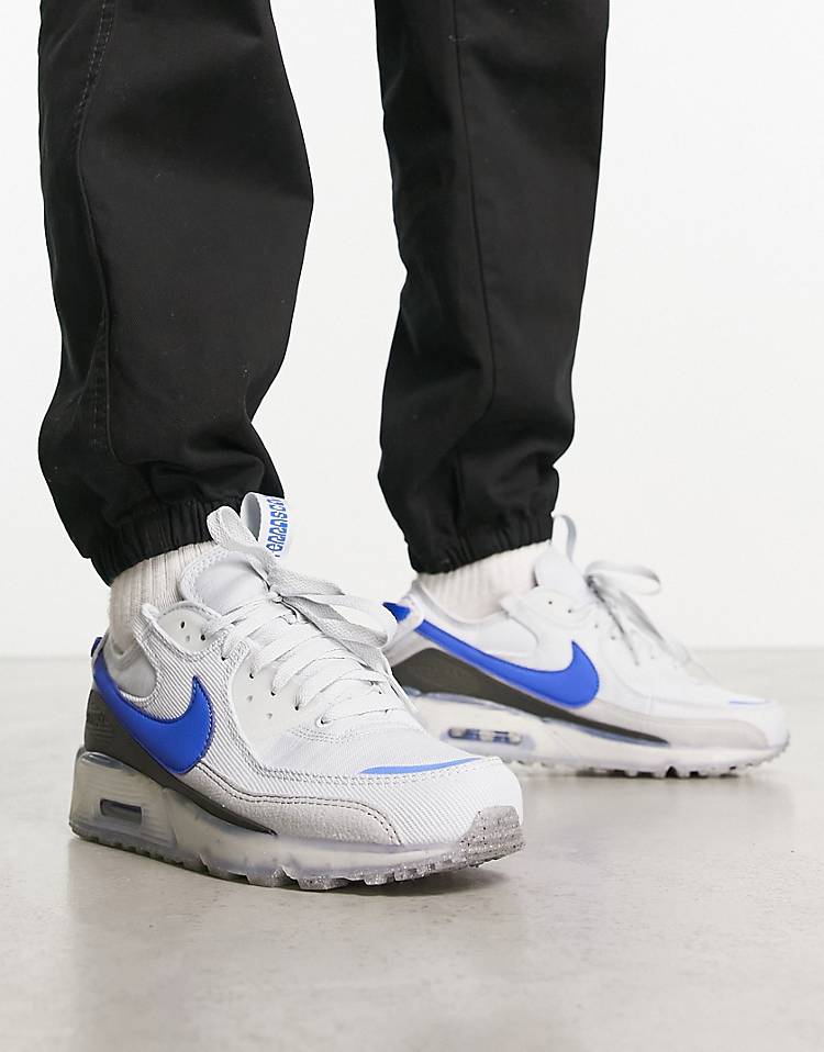 Nike Air Max Terrascape sneakers in white and blue